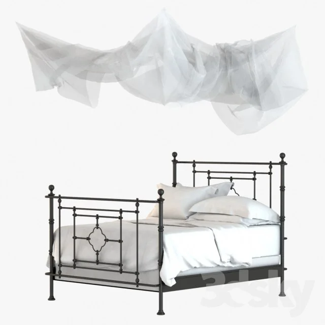 Restoration Hardware QUATREFOIL IRON BED